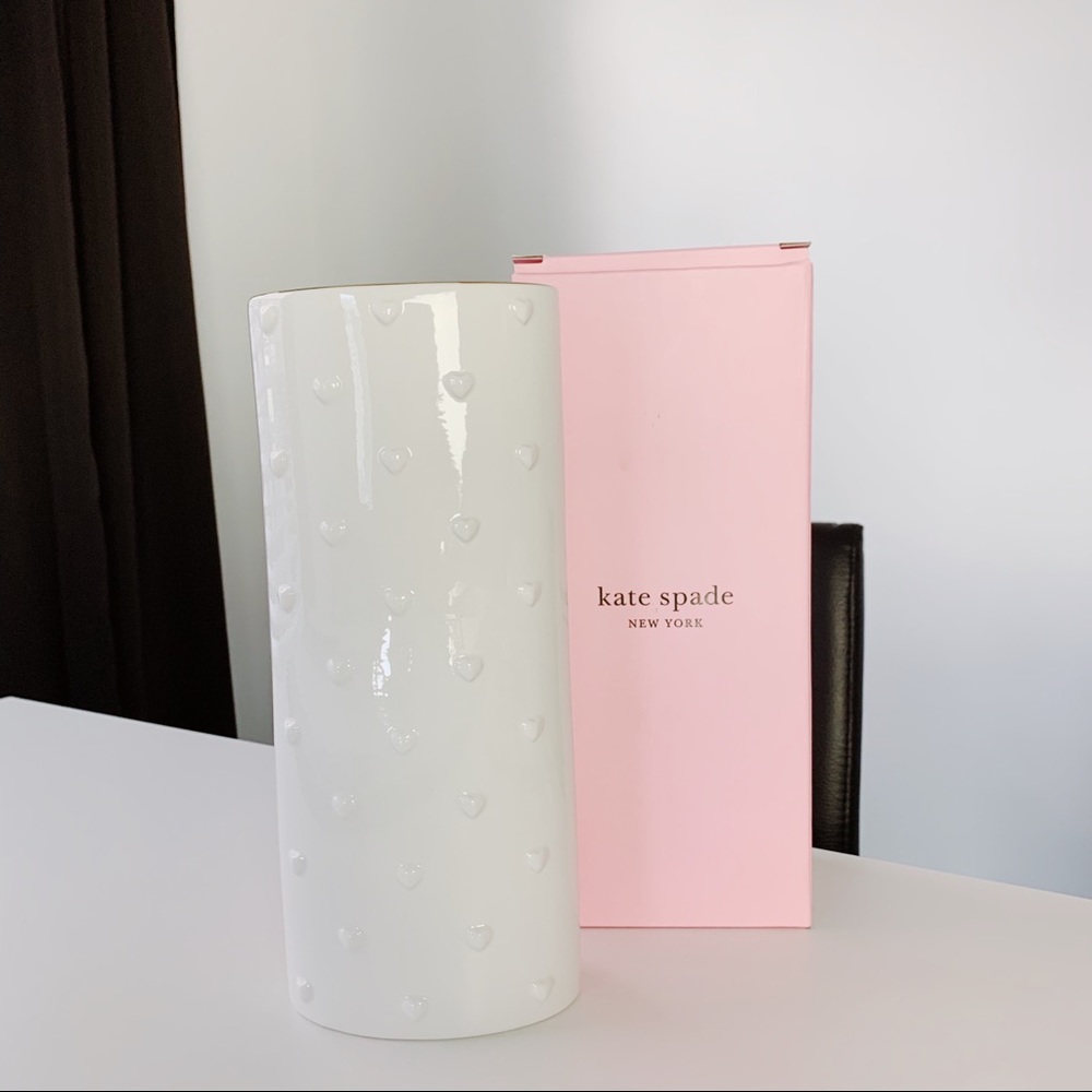 New Kate Spade  Heart to Heart Vase Lenox
